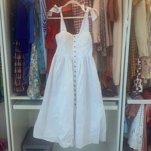 White Chicwish button accent dress SIZE SMALL